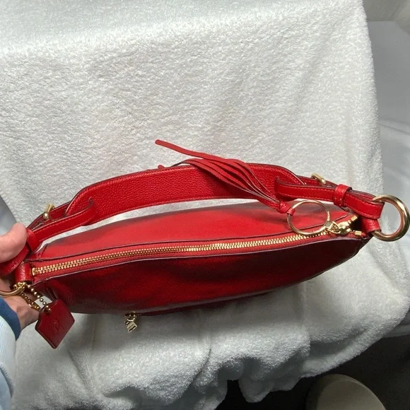 NWT - Coach Jasper Red Leather Shoulder Bag - 35593 - Picture 4 of 16